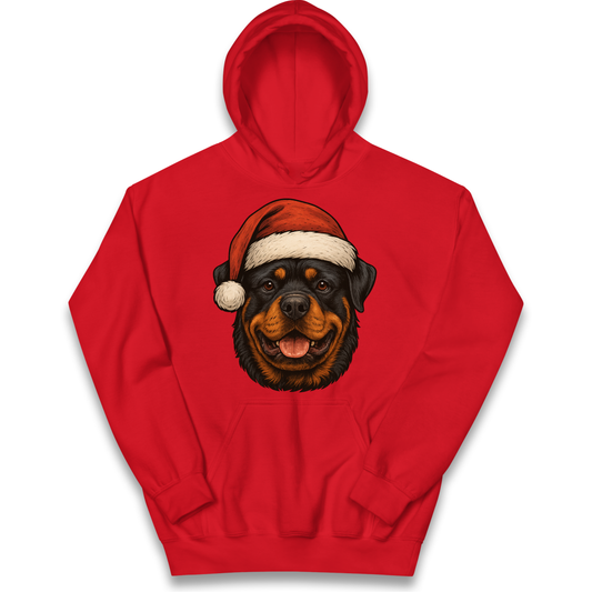 Rottweiler Christmas Kids Hoodie