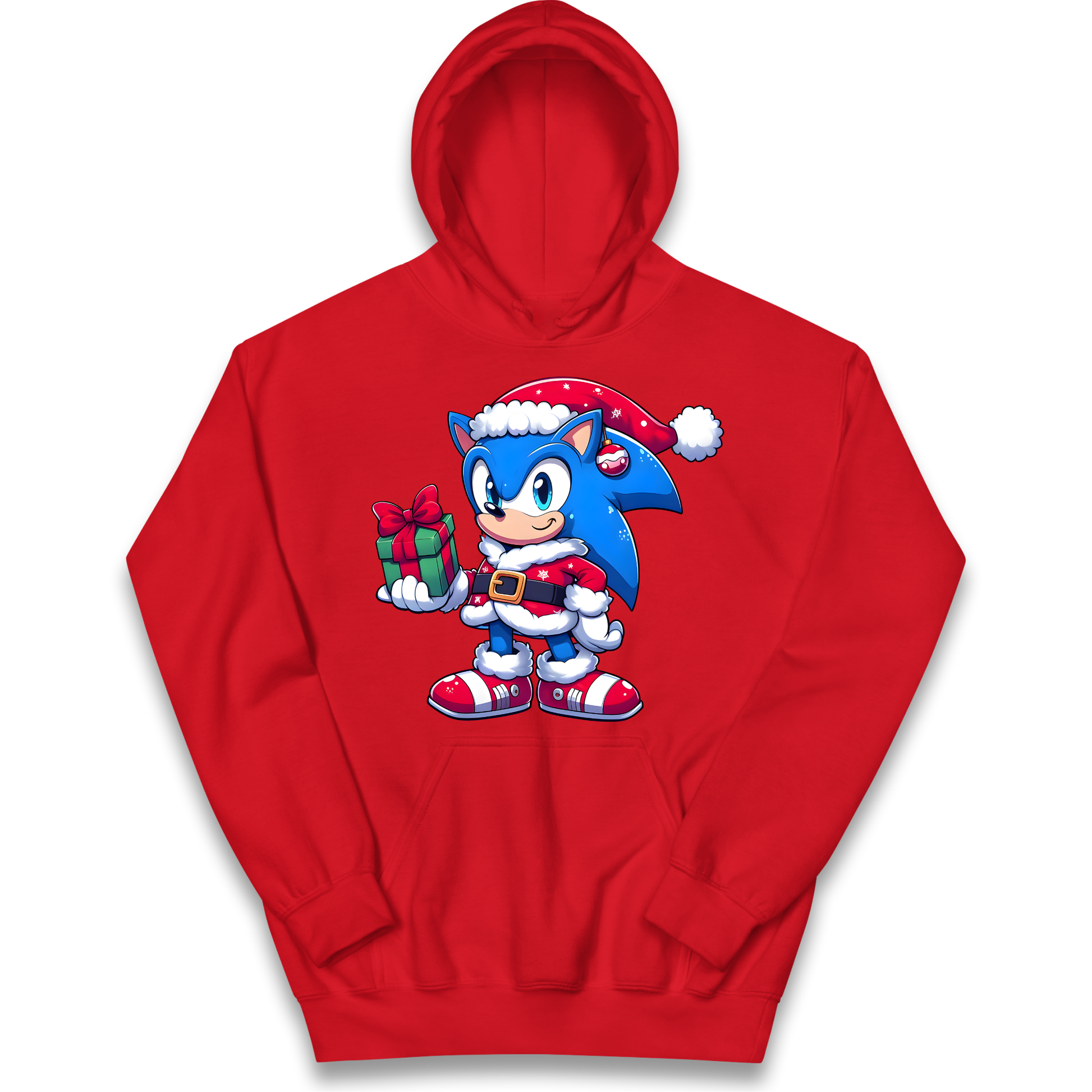 Sonic The Hedgehog Santa kids hoodie