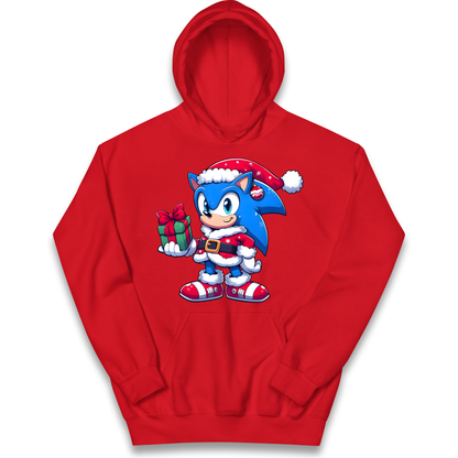 Sonic The Hedgehog Santa kids hoodie