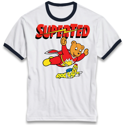 Super Ted Ringer T Shirt