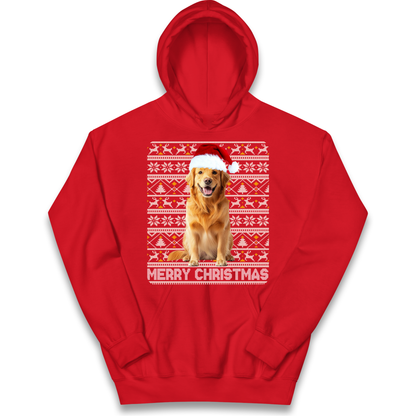 Merry Christmas Dog kids hoodie