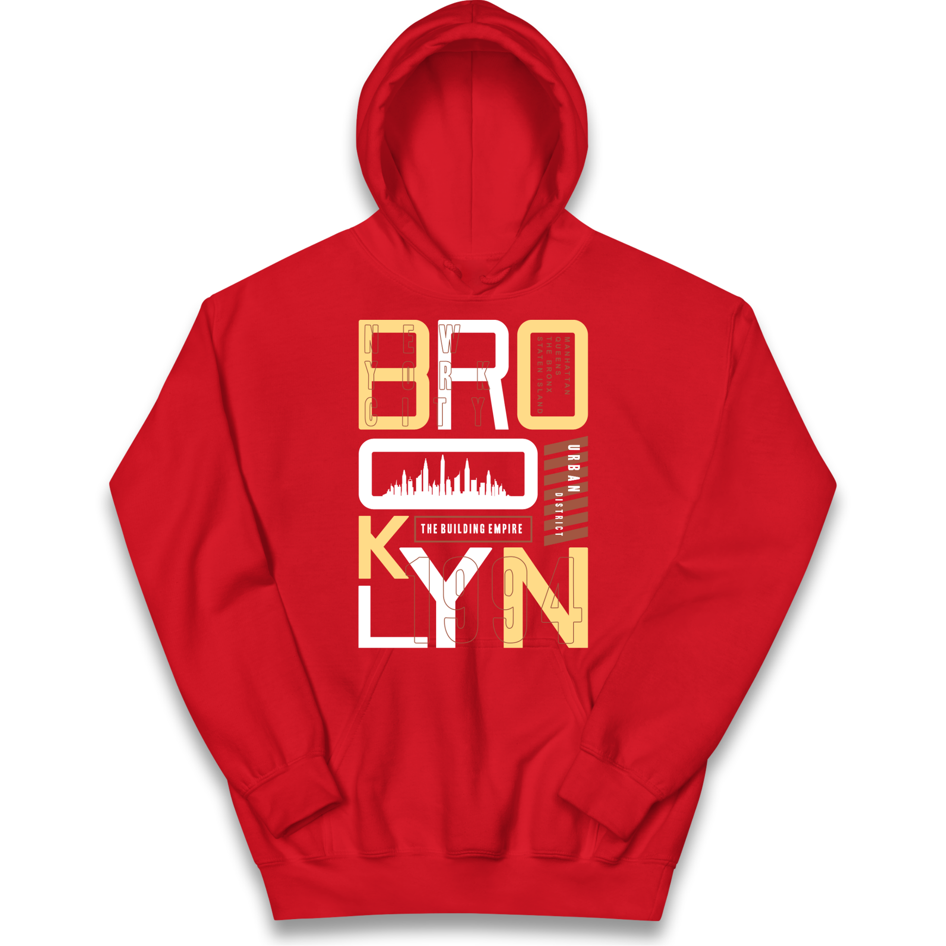 Brooklyn New York Urban District kids hoodie
