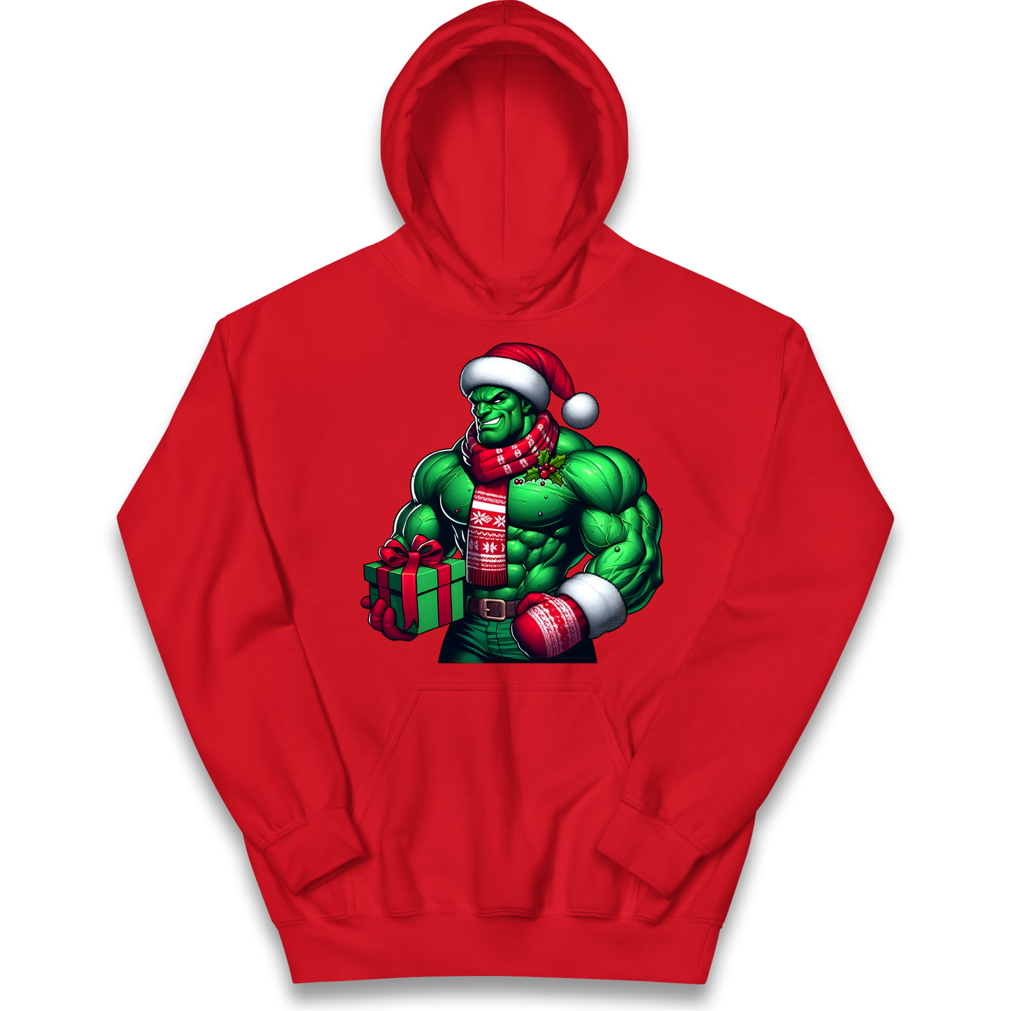 The Hulk Santa kids hoodie