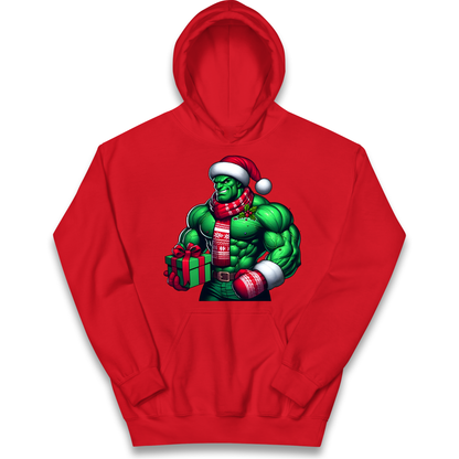 The Hulk Santa kids hoodie