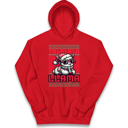 FA LA LA LA LLAMA kids hoodie