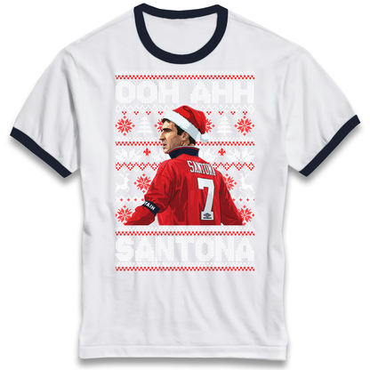 M'nchester United Christmas Ringer T Shirt