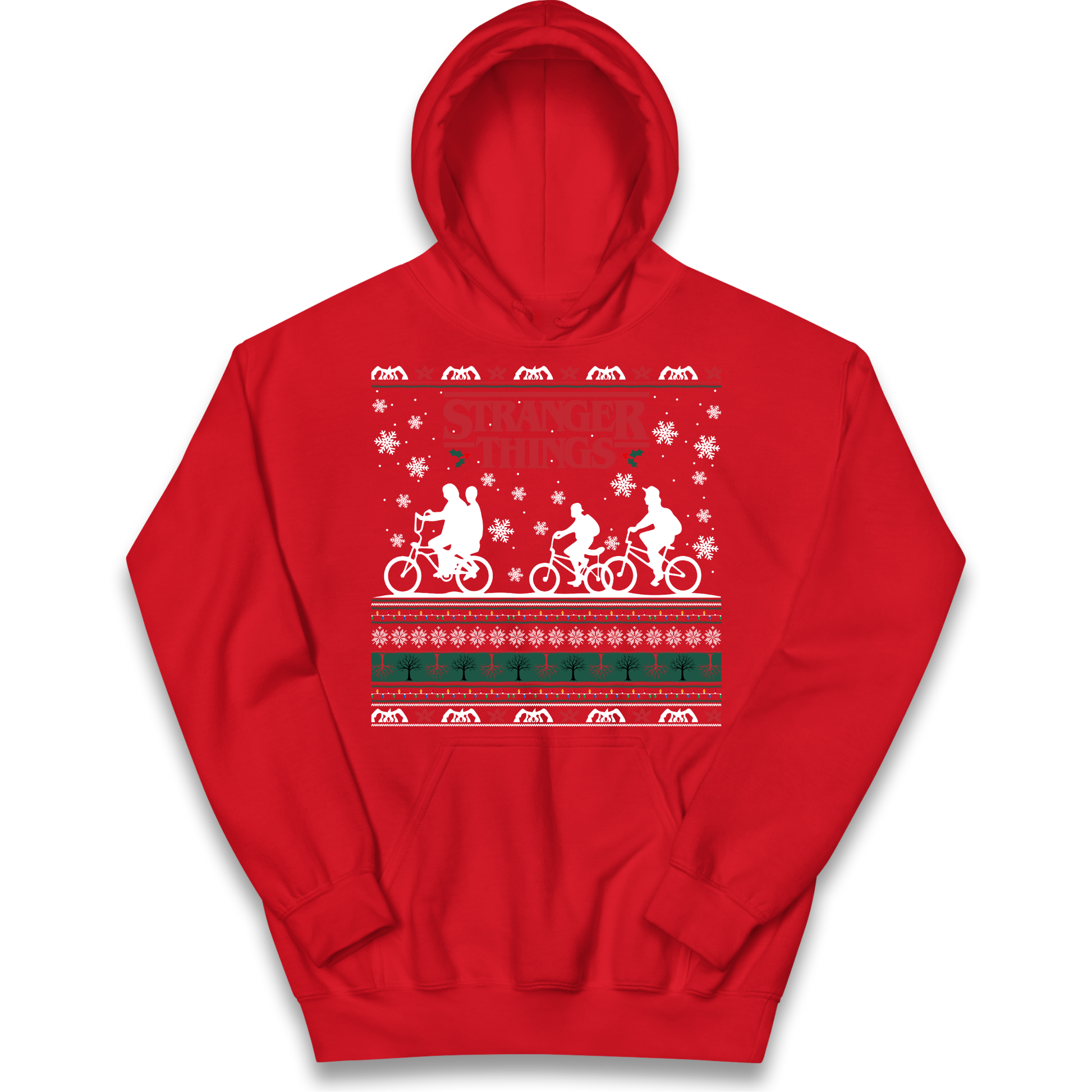Stranger Things Christmas kids hoodie