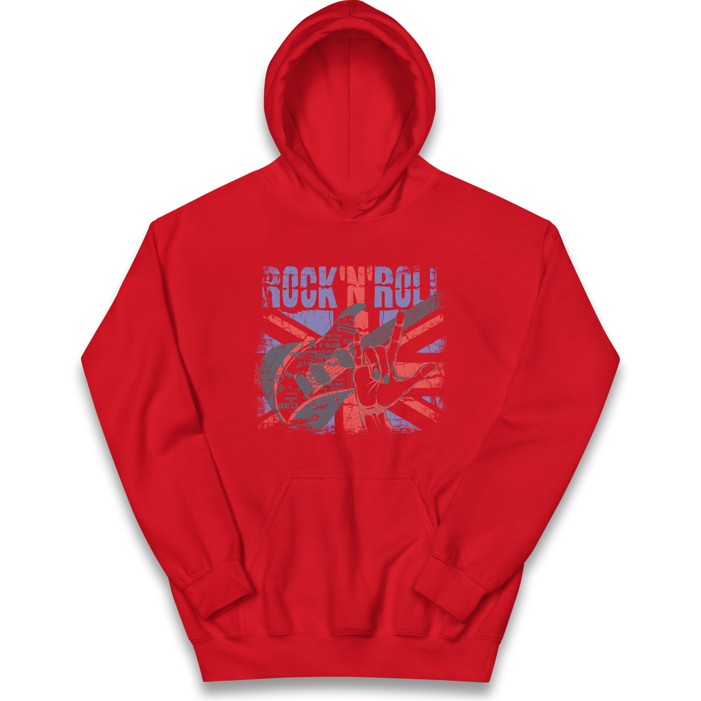Rock N Roll Union Jack kids hoodie