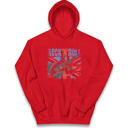 Rock N Roll Union Jack kids hoodie