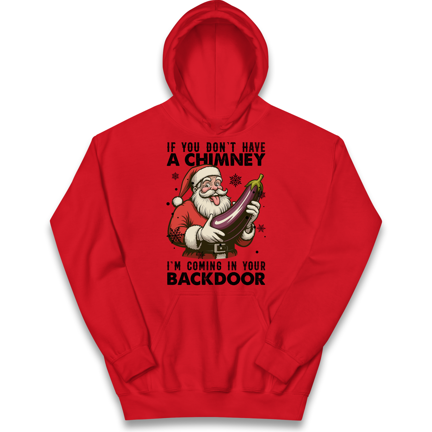 Santa Back Door Kids Hoodie