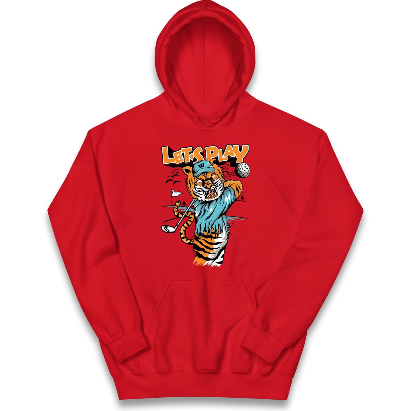 Lets Play Golf Tiger kids hoodie