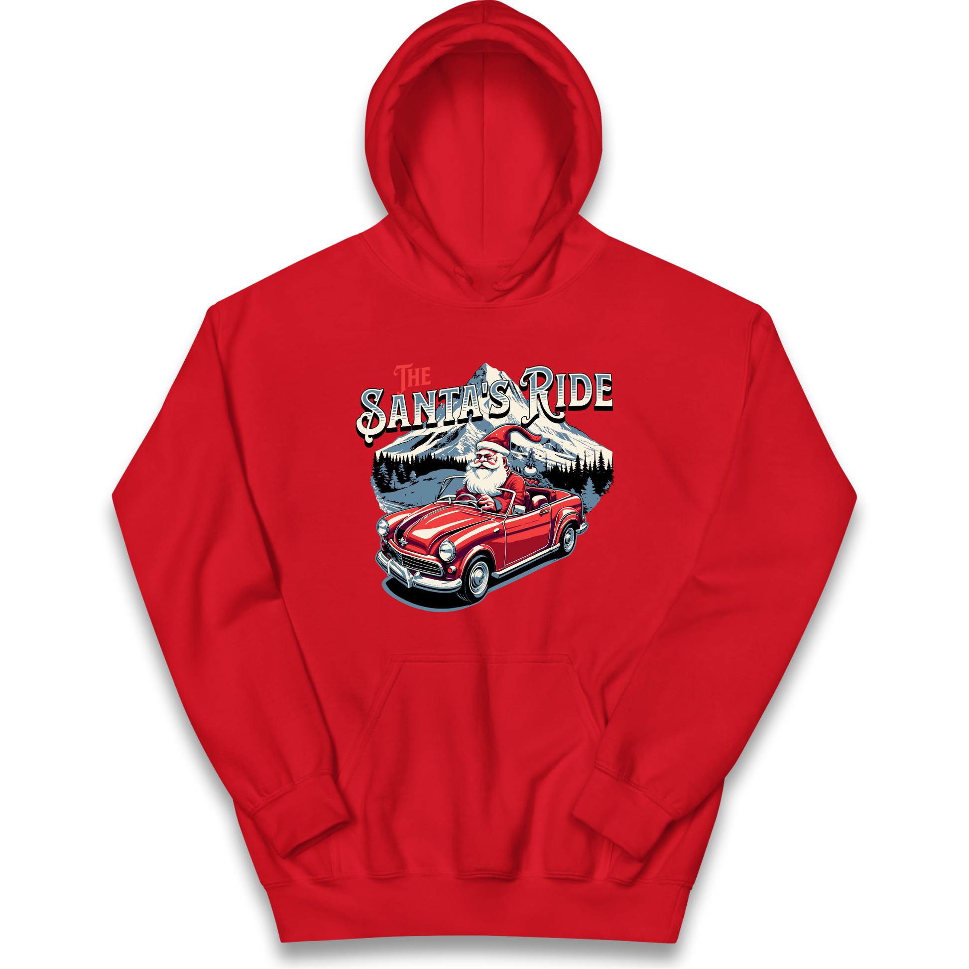The Santas Ride Christmas kids hoodie