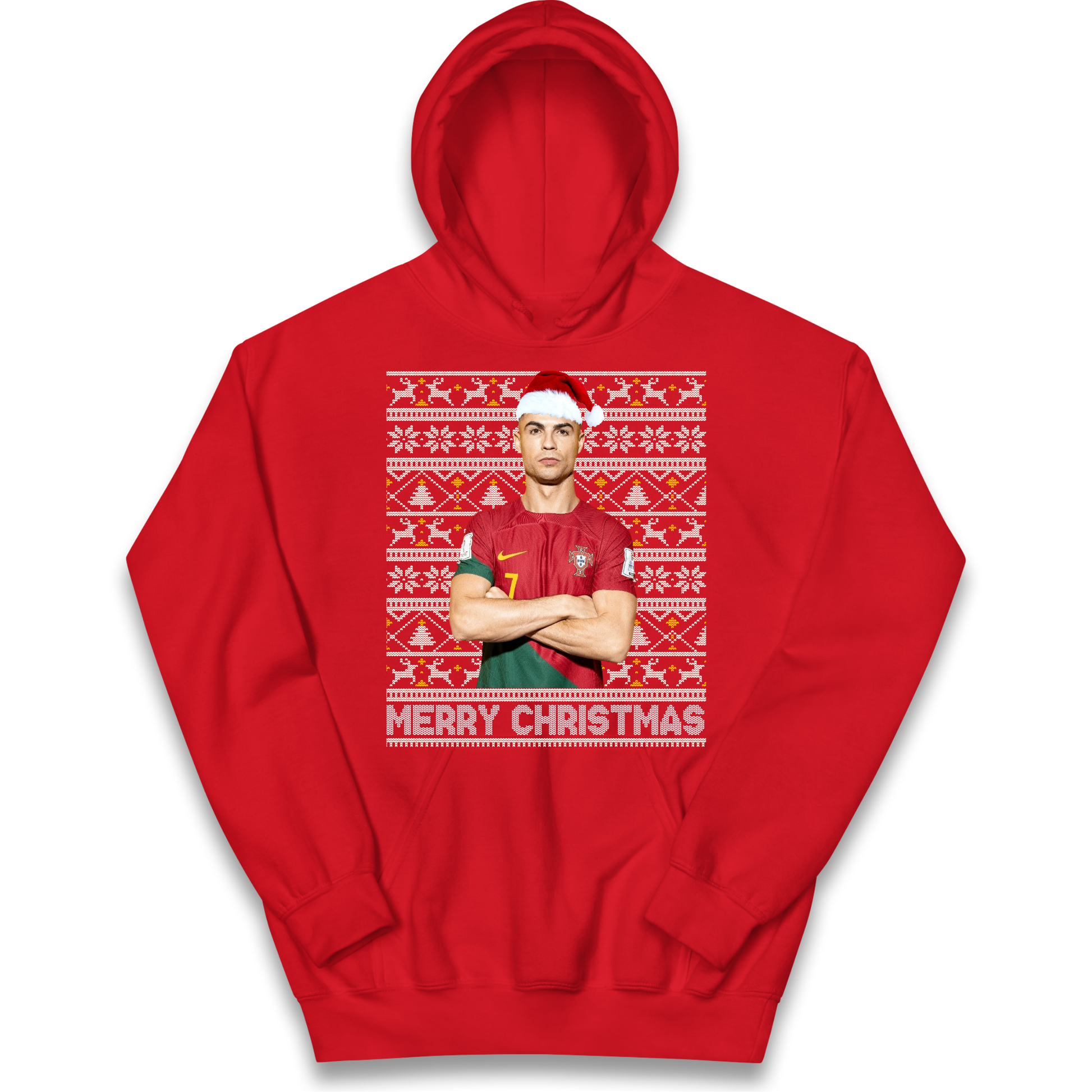 Merry Christmas Ronaldo kids hoodie