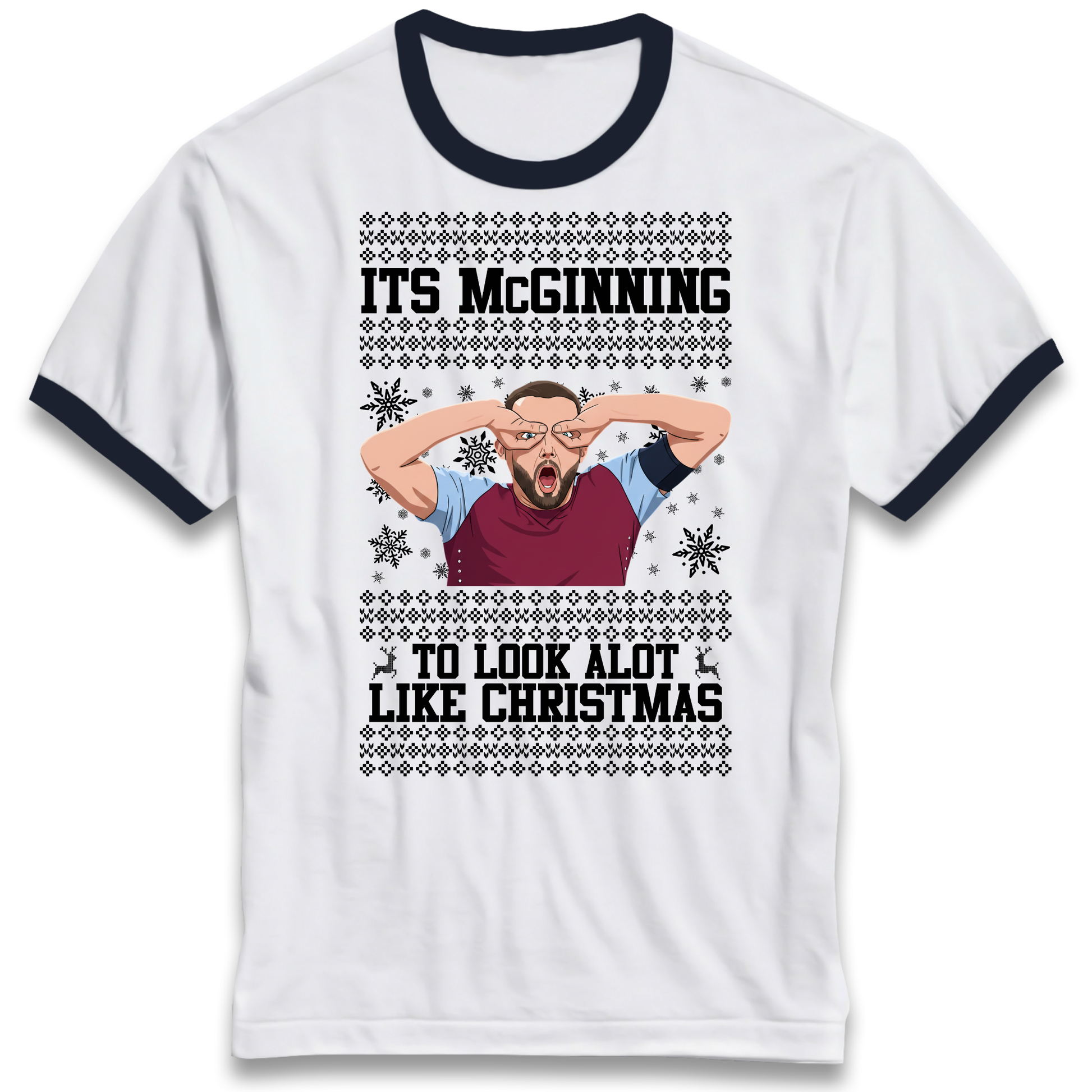 John McGinn Christmas Ringer T Shirt