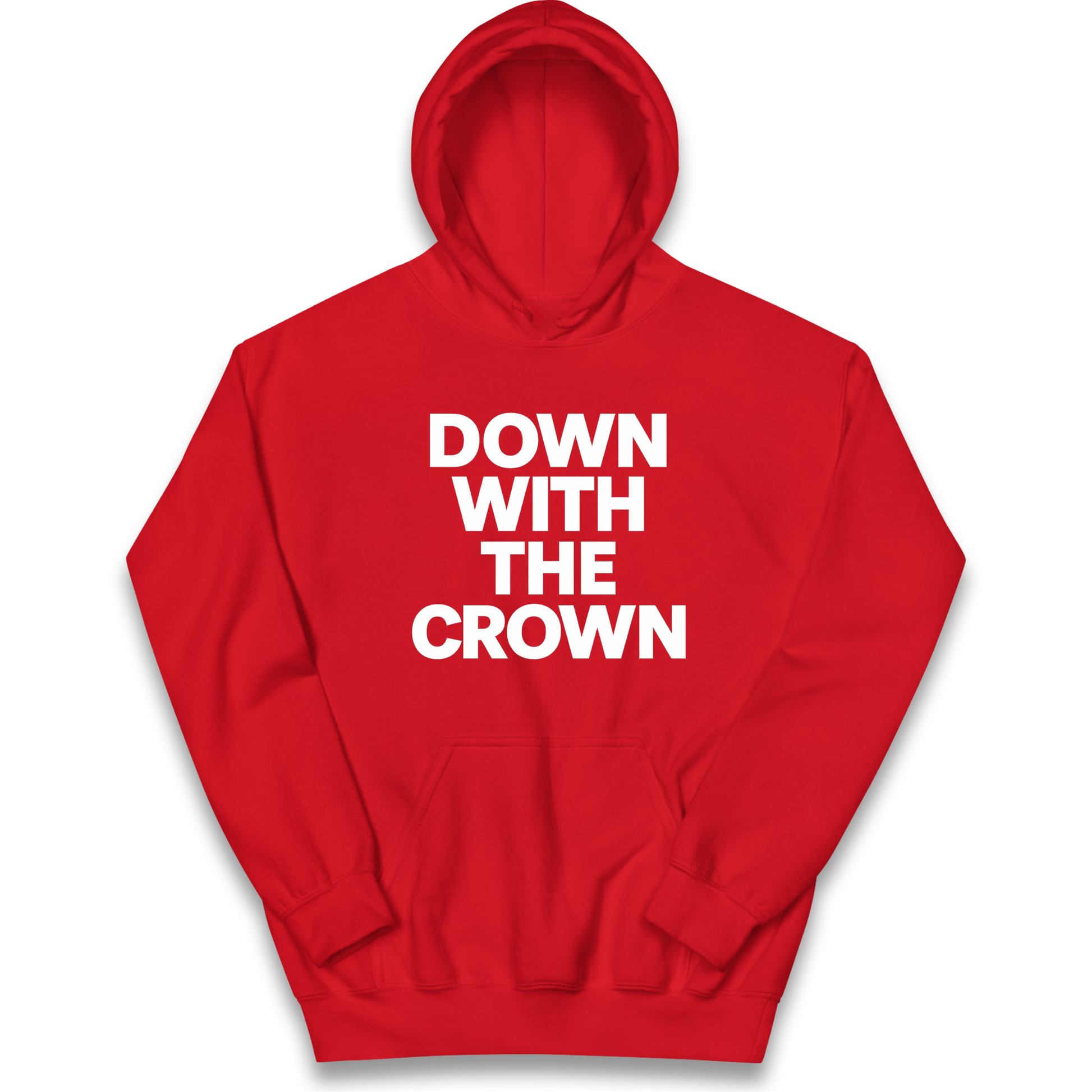 DOWN WITH THE CROWN kids hoodie