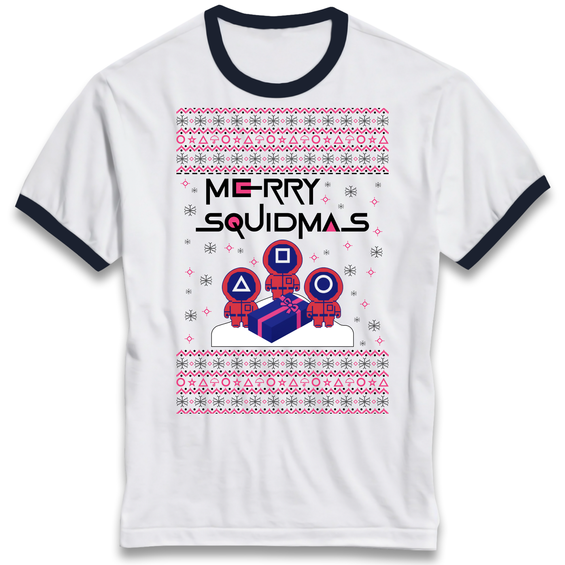 Squid Games Christmas Ringer T Shirt