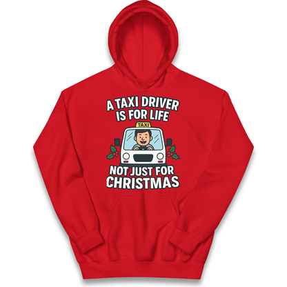 Taxi Driver Christmas Kids Hoodie
