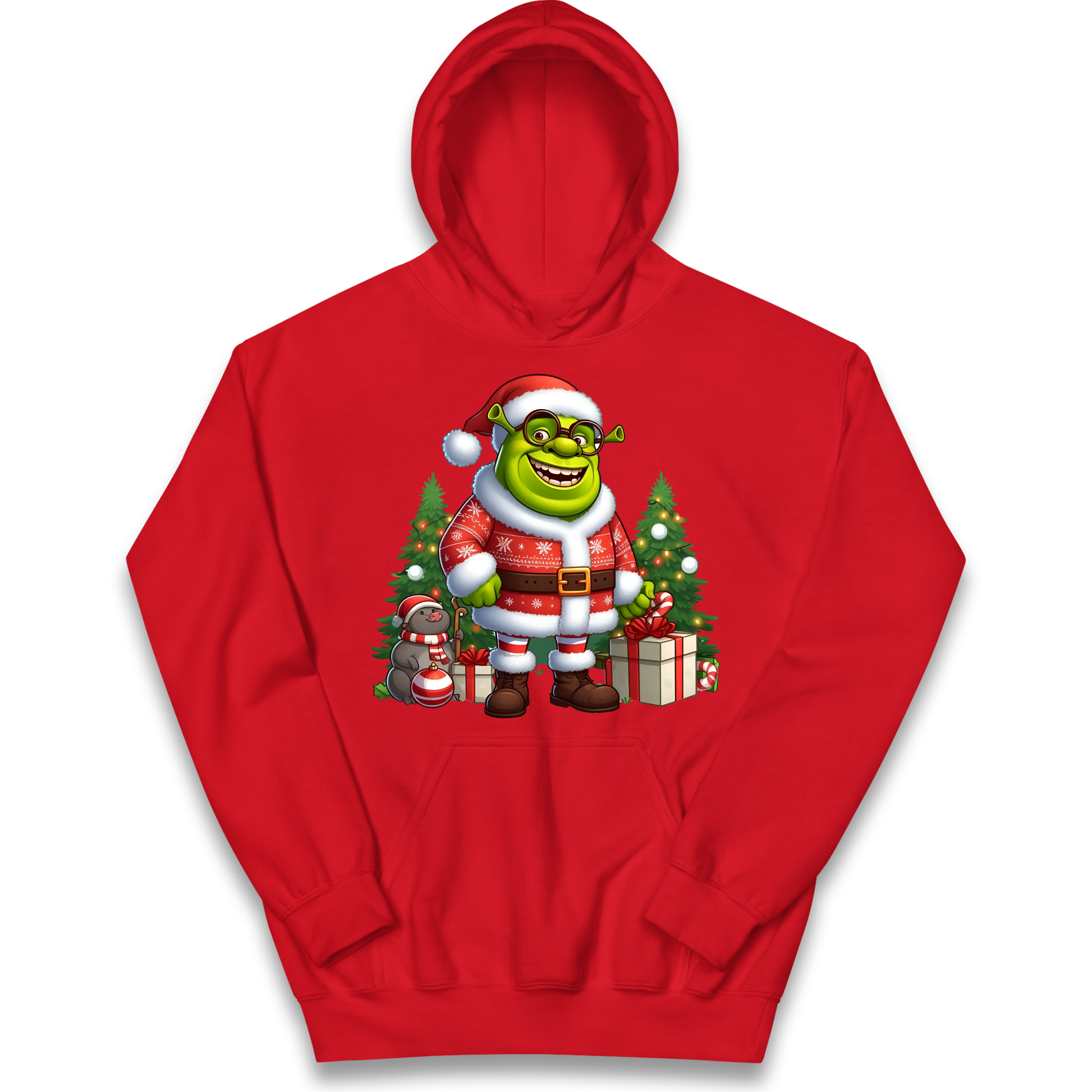 Shrek Santa Claus Presents kids hoodie