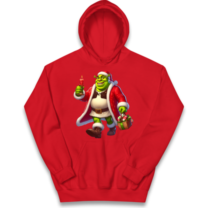 Shrek Santa Candle kids hoodie