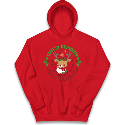 Cutest Reindeer kids hoodie