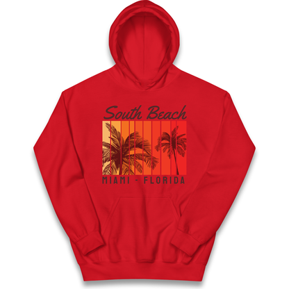 South Beach Miami Florida kids hoodie