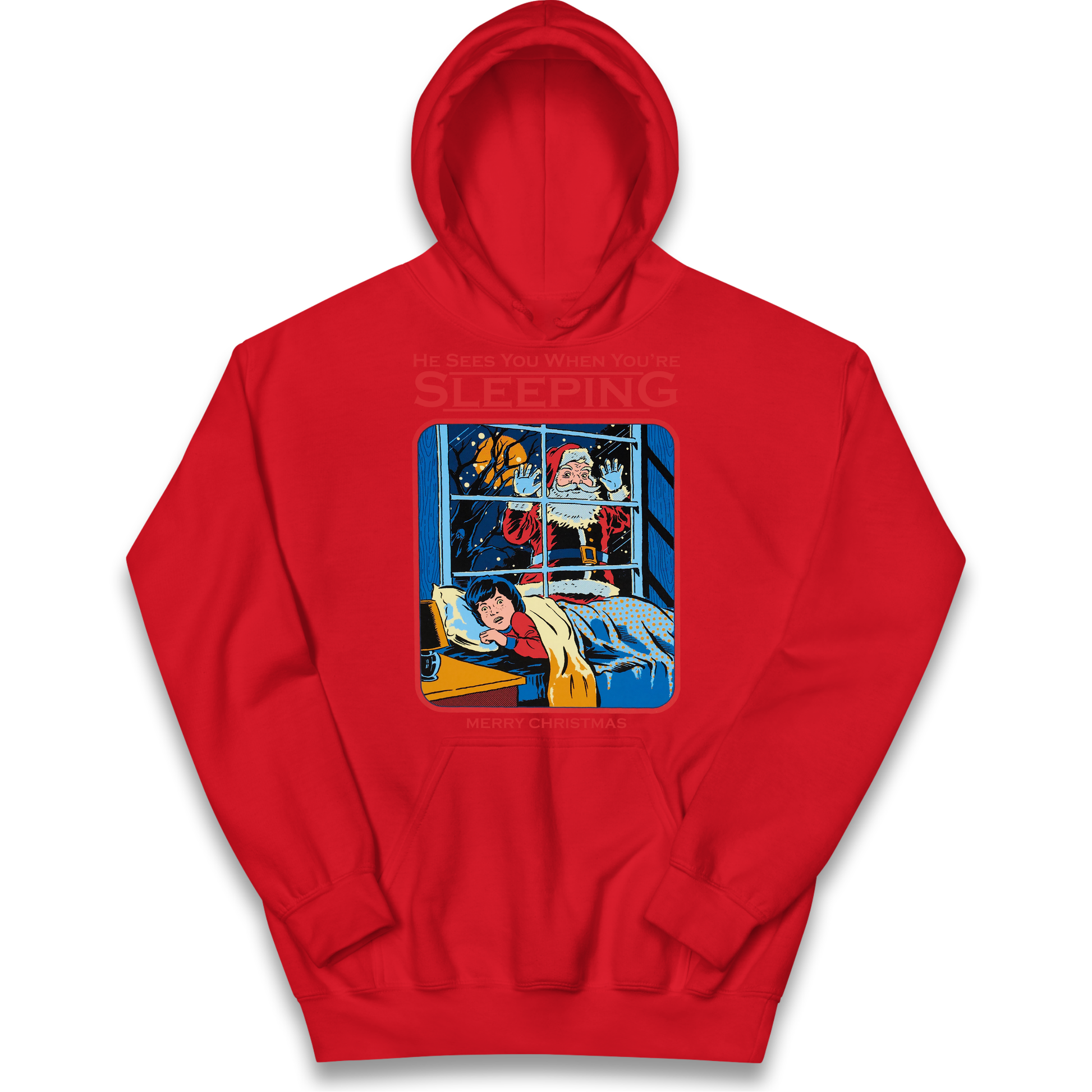 Creepy Santa Claus Christmas kids hoodie