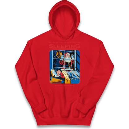 Creepy Santa Claus Christmas kids hoodie