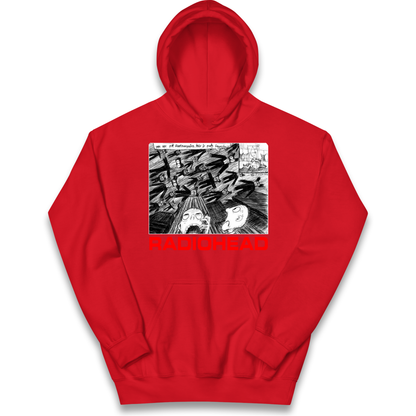 Radiohead We Are Not Screaming kids hoodie