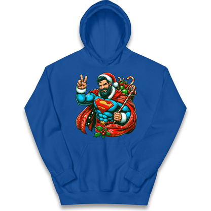 Superman Santa kids hoodie