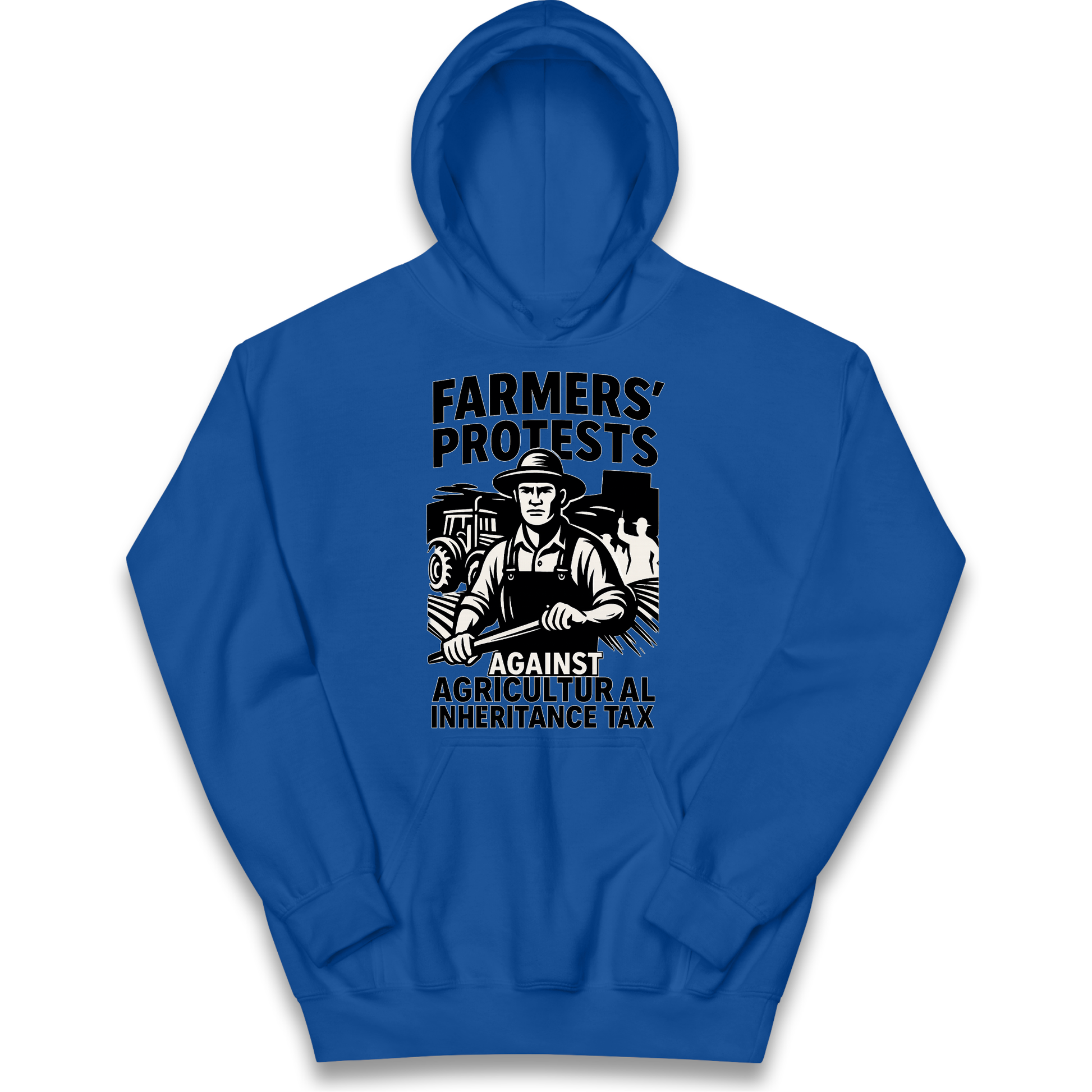 Farmers’ Protests Against Agricultural Inheritance Tax kids hoodie