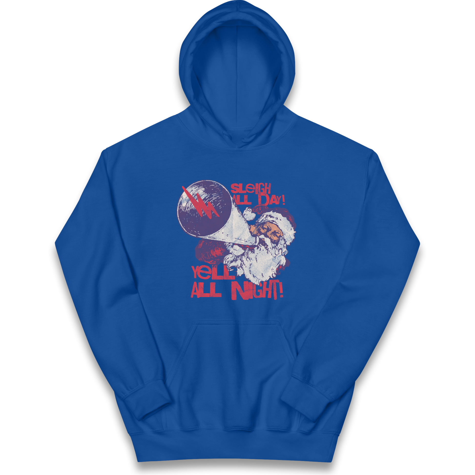 Sleigh All Day Yell All Night Santa Christmas kids hoodie