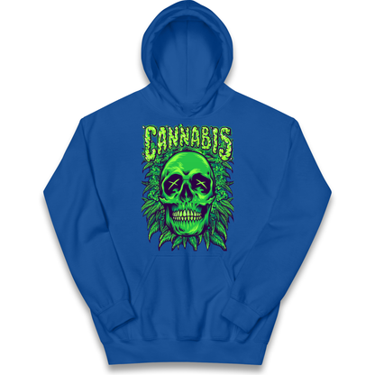Cannabis Skull kids hoodie