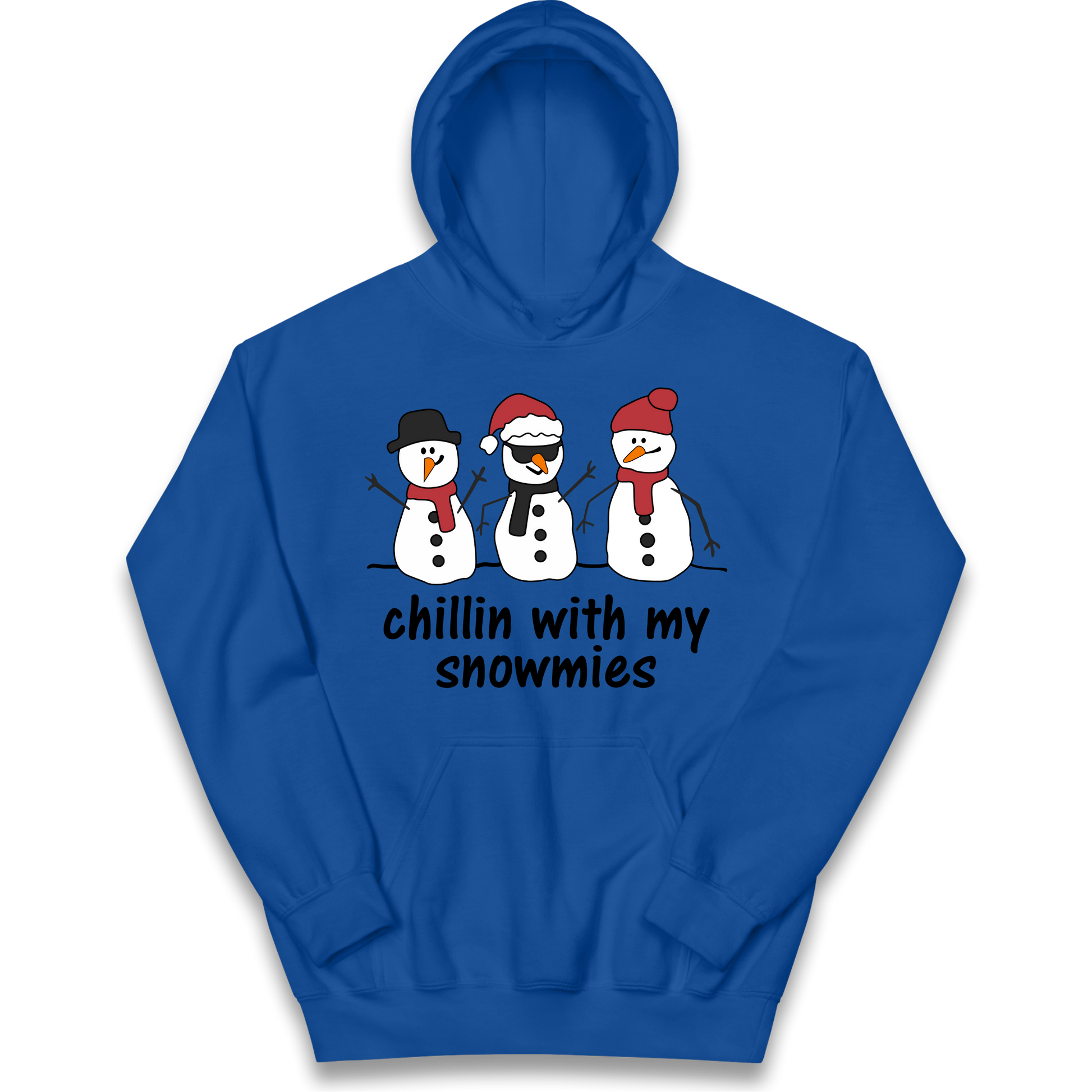 Chillin With My Snowmies kids hoodie