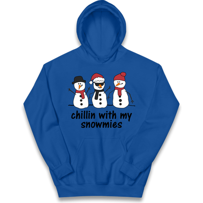 Chillin With My Snowmies kids hoodie