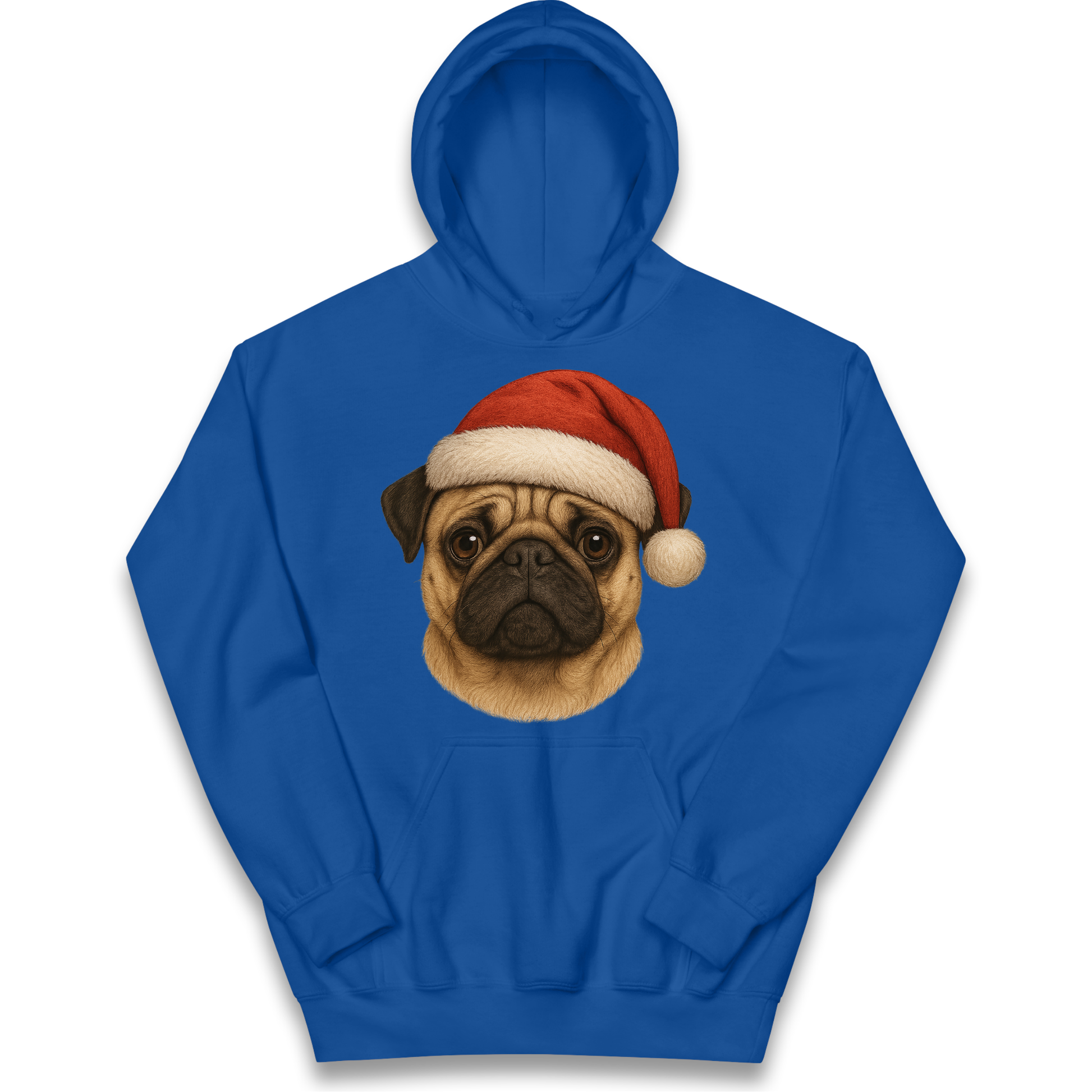 Pug Face Christmas kids hoodie