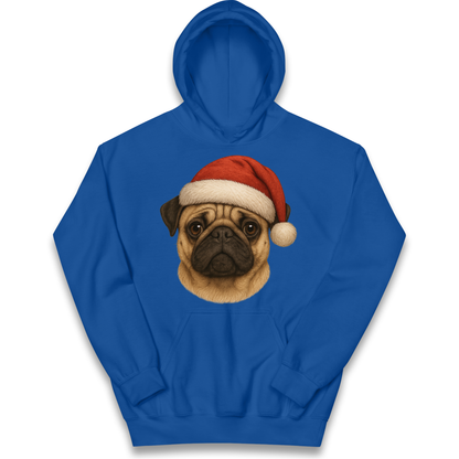 Pug Face Christmas kids hoodie