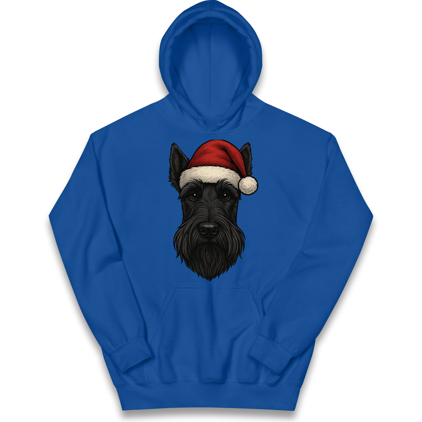 Scottish Terrier Face Christmas kids hoodie