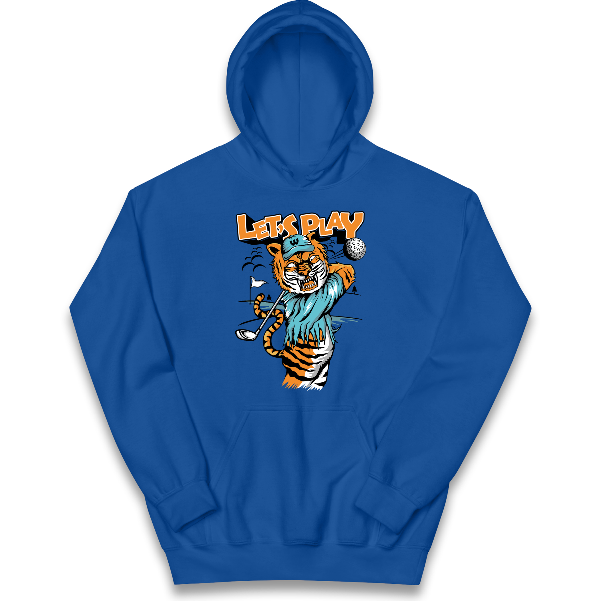 Lets Play Golf Tiger kids hoodie