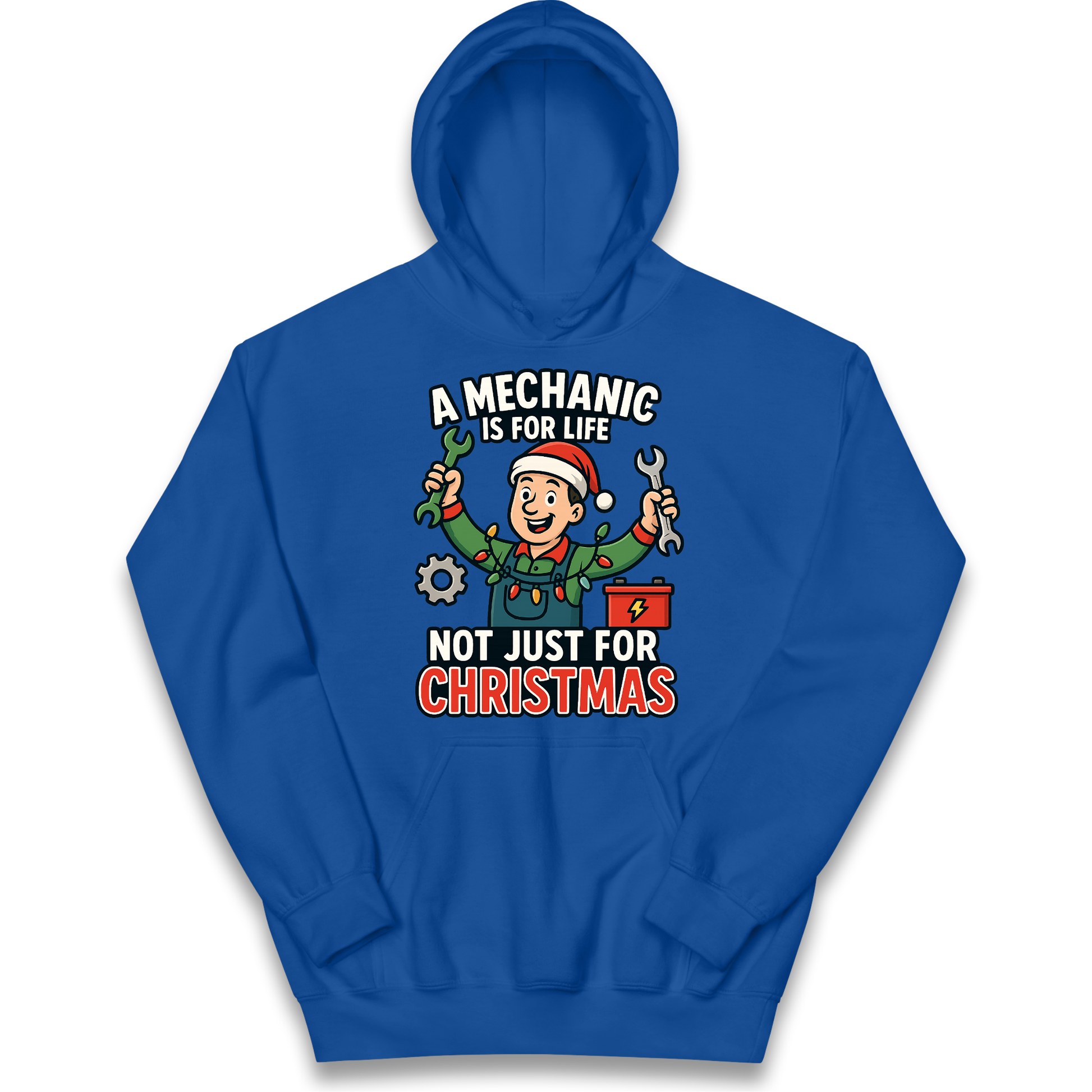 Mechanic Christmas Kids Hoodie