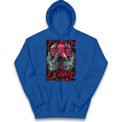Inhale Exhale kids hoodie