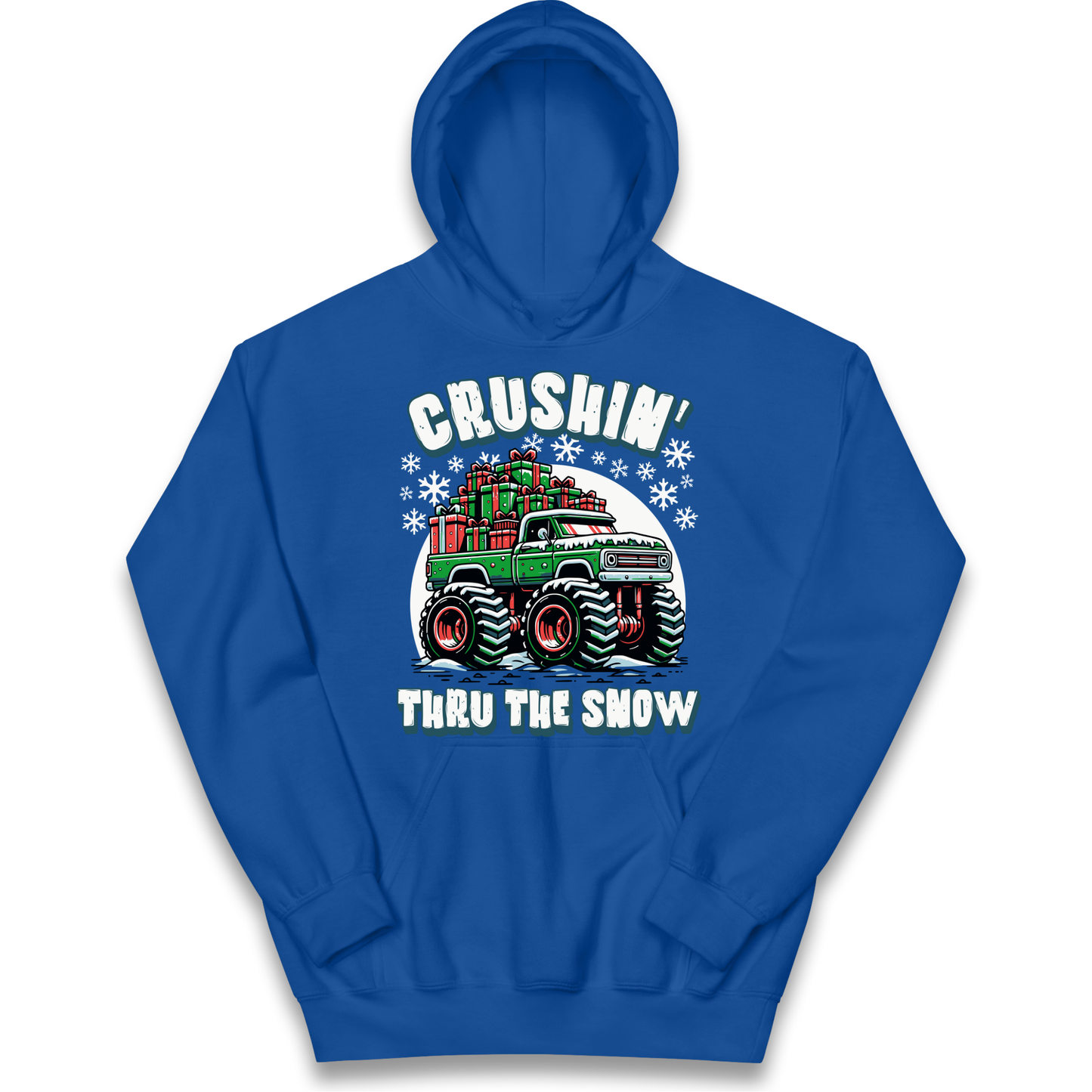 Crushin Thru The Snow kids hoodie