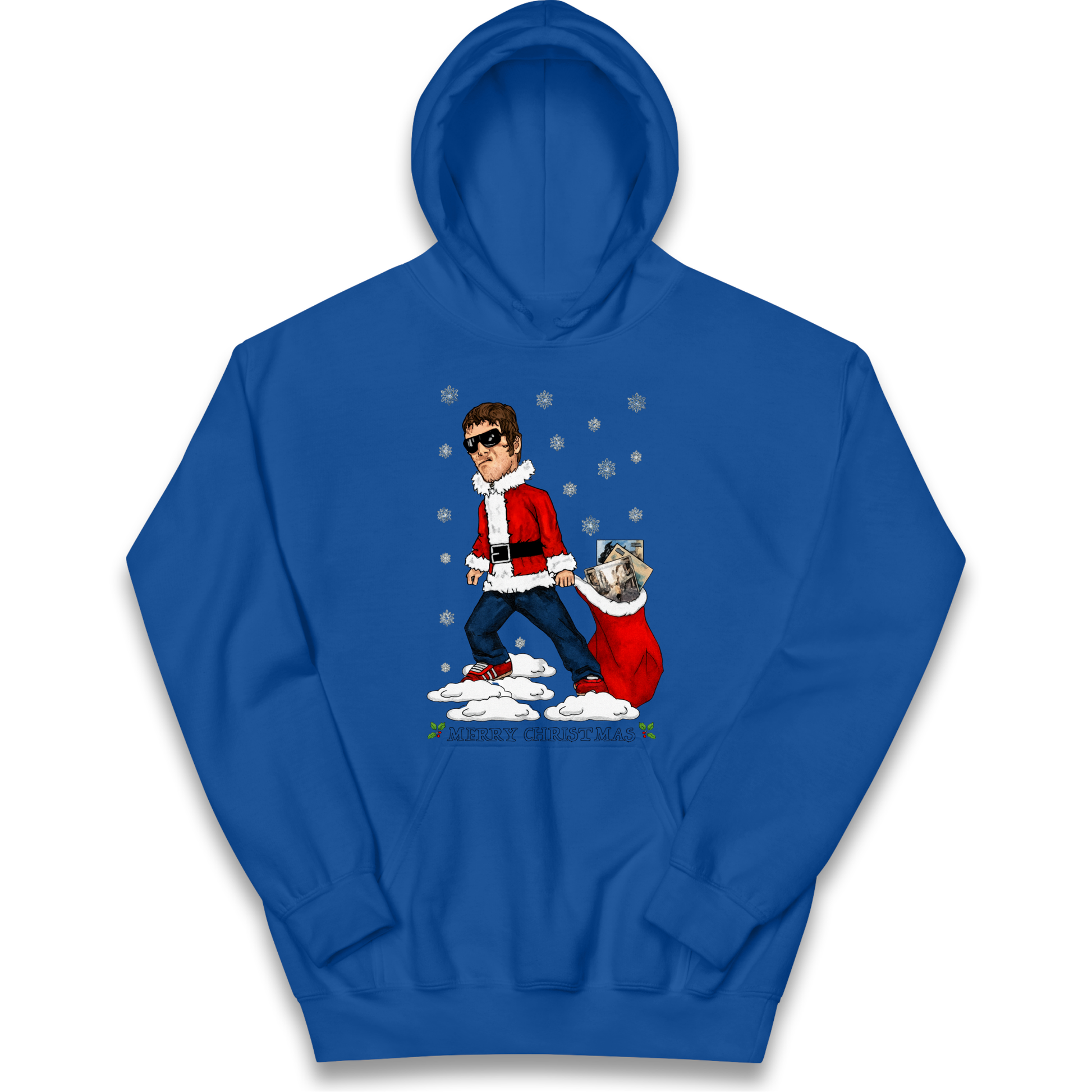 Liam Gallagher Christmas Santa kids hoodie