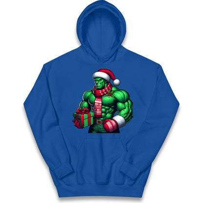 The Hulk Santa kids hoodie