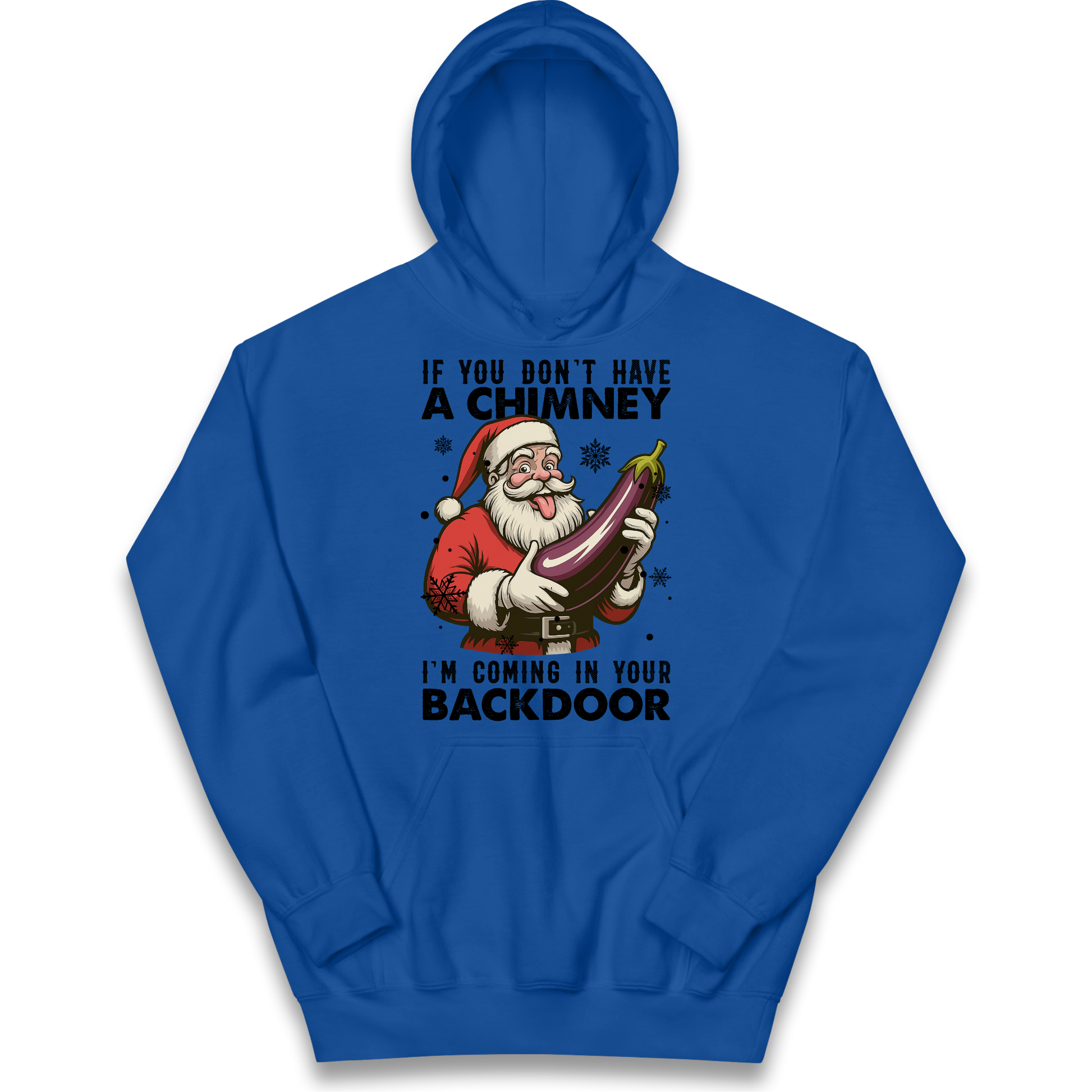 Santa Back Door Kids Hoodie