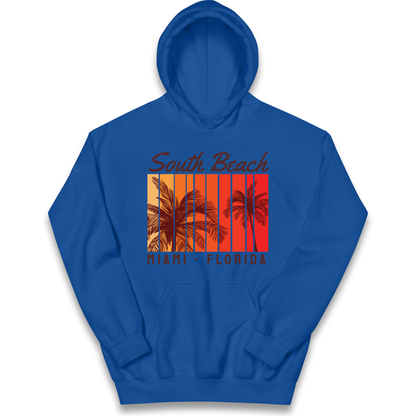 South Beach Miami Florida kids hoodie