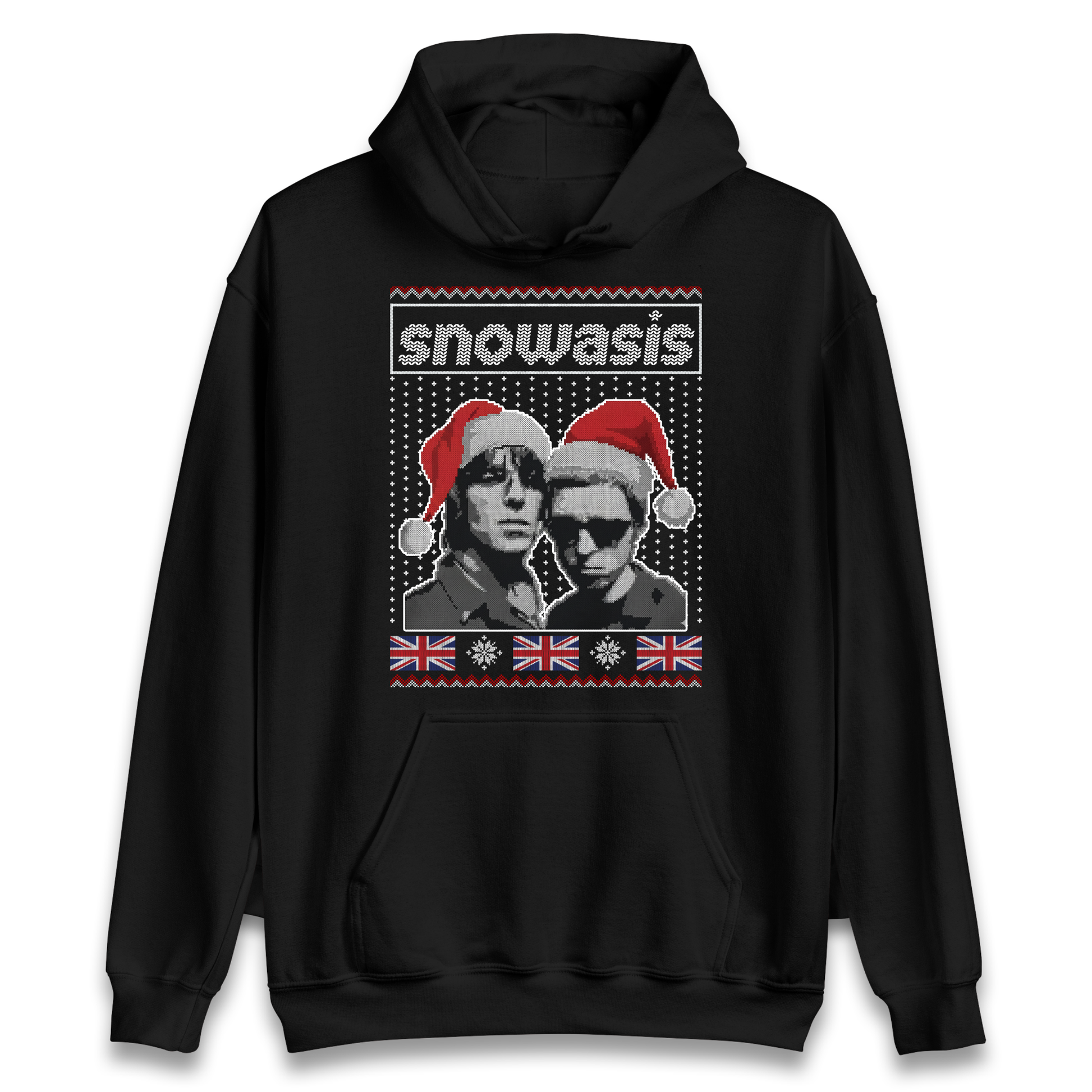 Snowasis Union Jack Christmas Hoodie