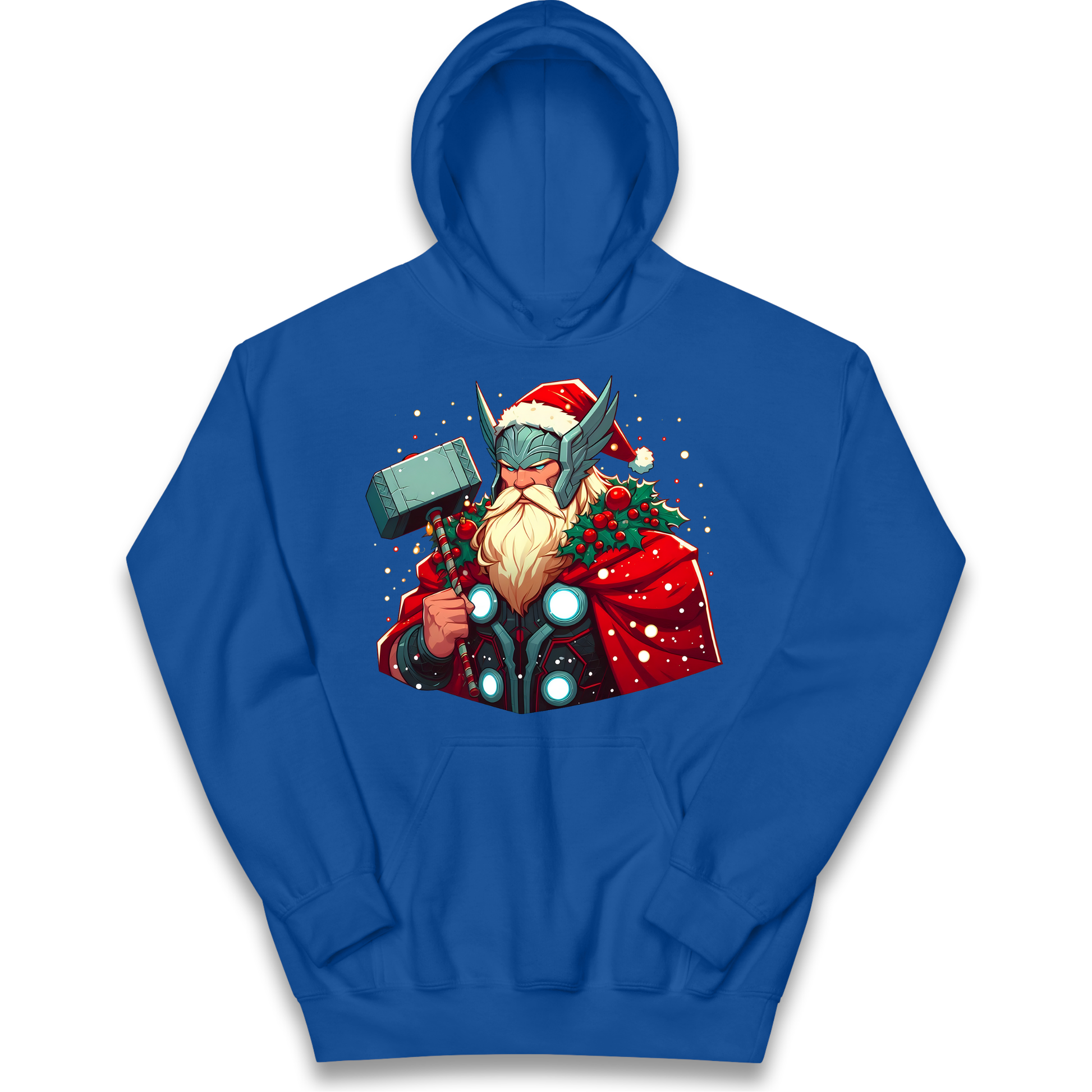 Viking Thor Santa kids hoodie