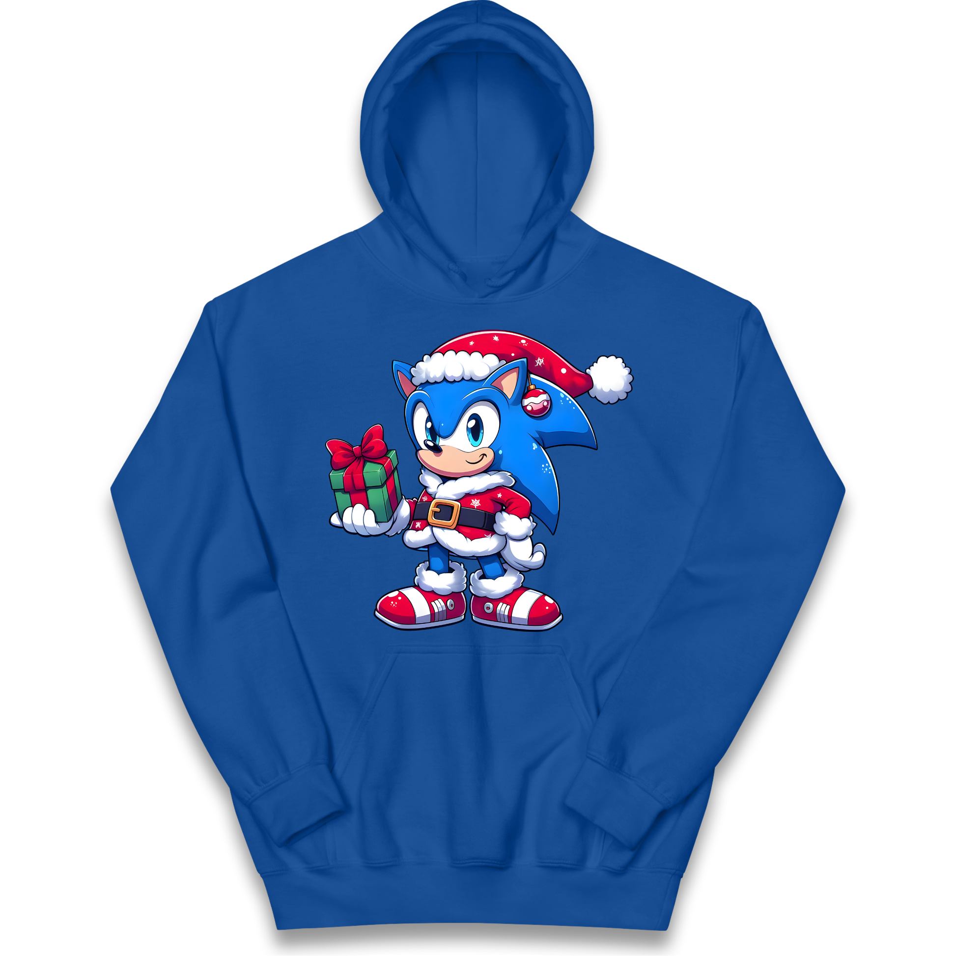 Sonic The Hedgehog Santa kids hoodie