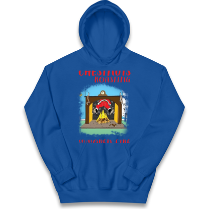 Chestnuts Roasting On An Open Fire Christmas kids hoodie