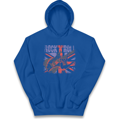 Rock N Roll Union Jack kids hoodie